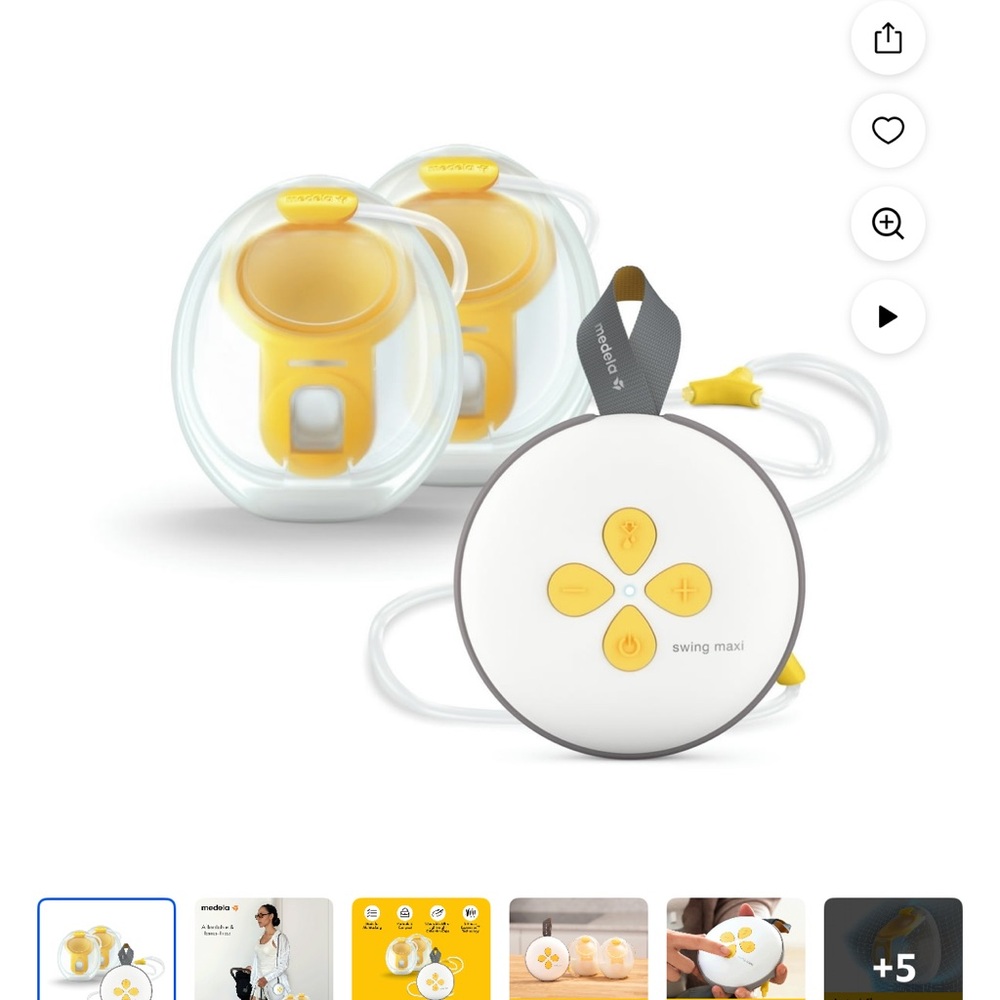 Medela Swing Maxi Dual Electric Pump - Yellow and White